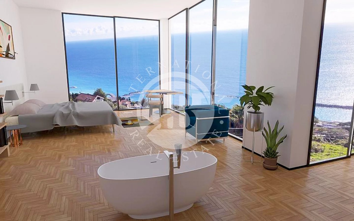 Building plot with wonderful sea views in Ospedaletti