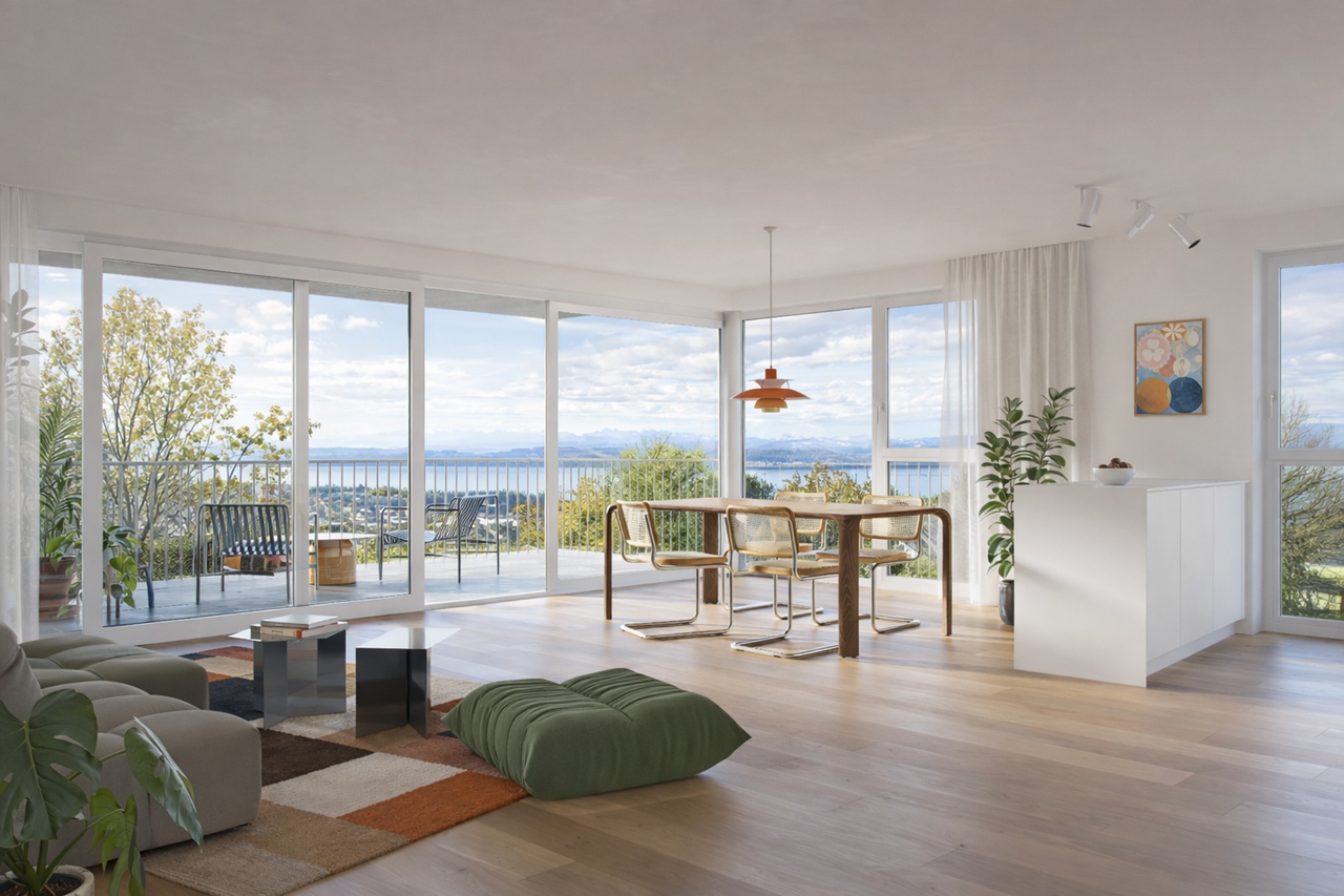 New project in St-Blaise - 4.5 rooms with lake view