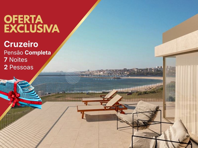 4 bedroom flat with 3 parking spaces and storage, in Canidelo.