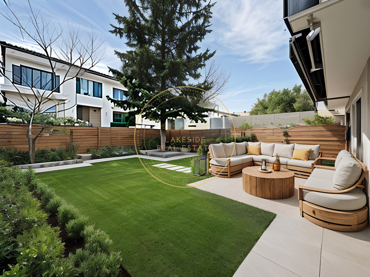 5p apartment with a 75 m2 garden in a residential area