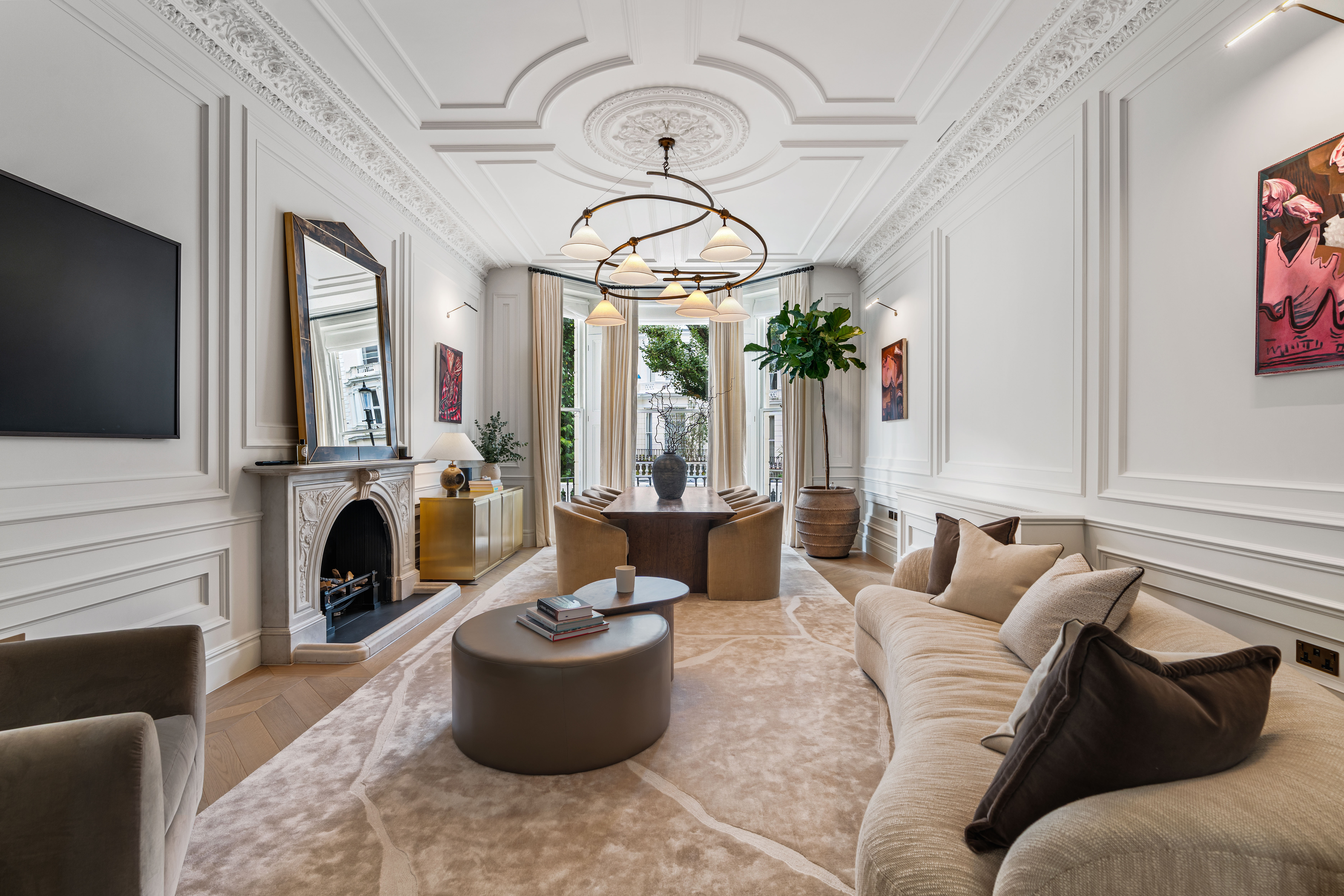 A Grand Duplex with Garden in Holland Park