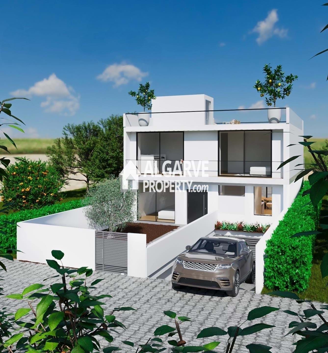 Modern 4-Bedroom Villa with Sea View and Pool in Faro