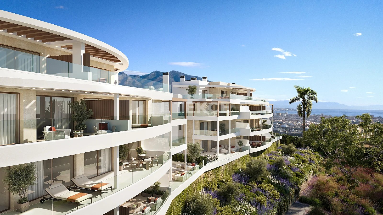 Sea-View Apartments in a Complex with Infinity Pool in Mijas