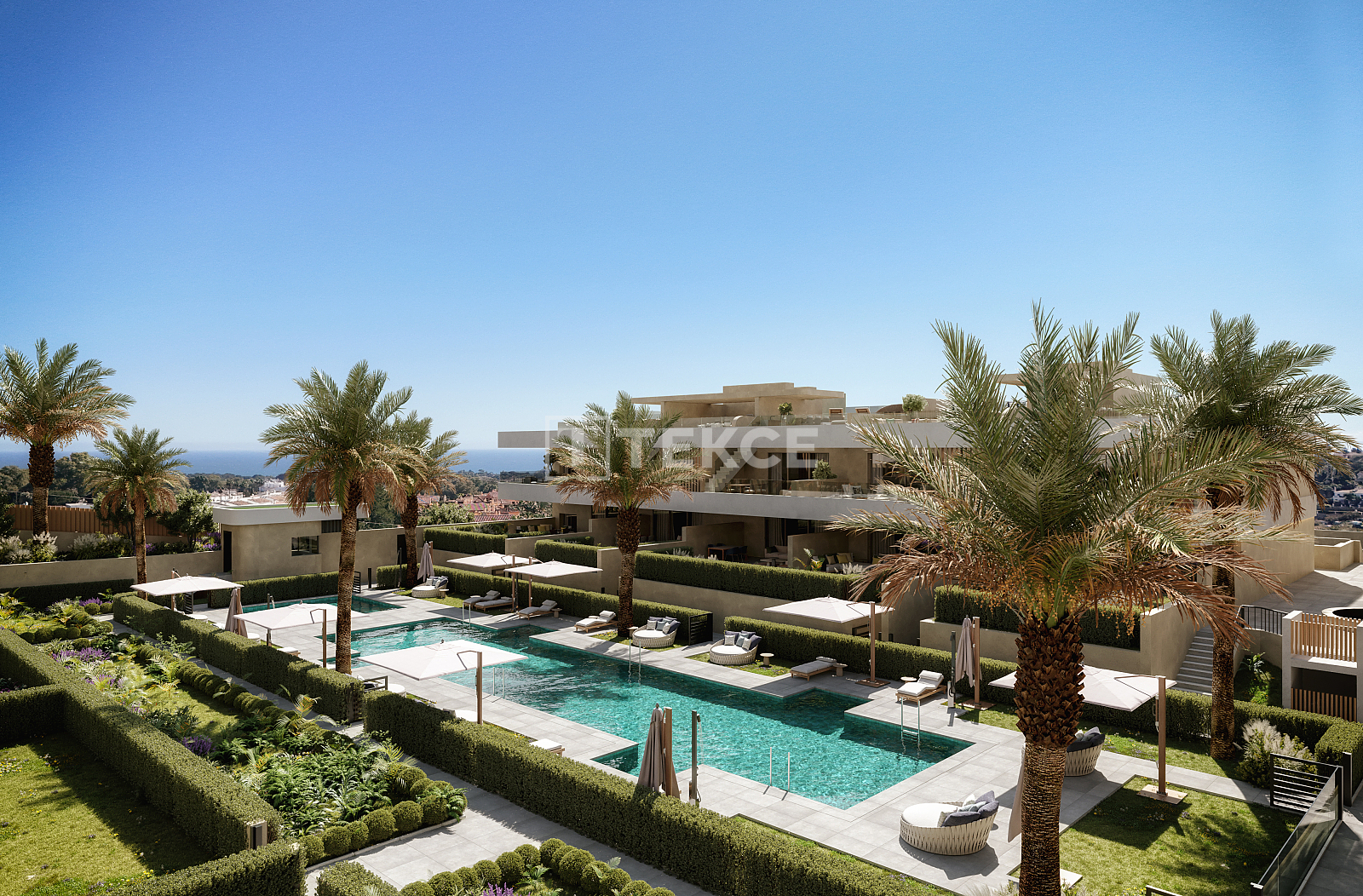 Flats with Spacious Terraces and Pools in Estepona New Golden Mile