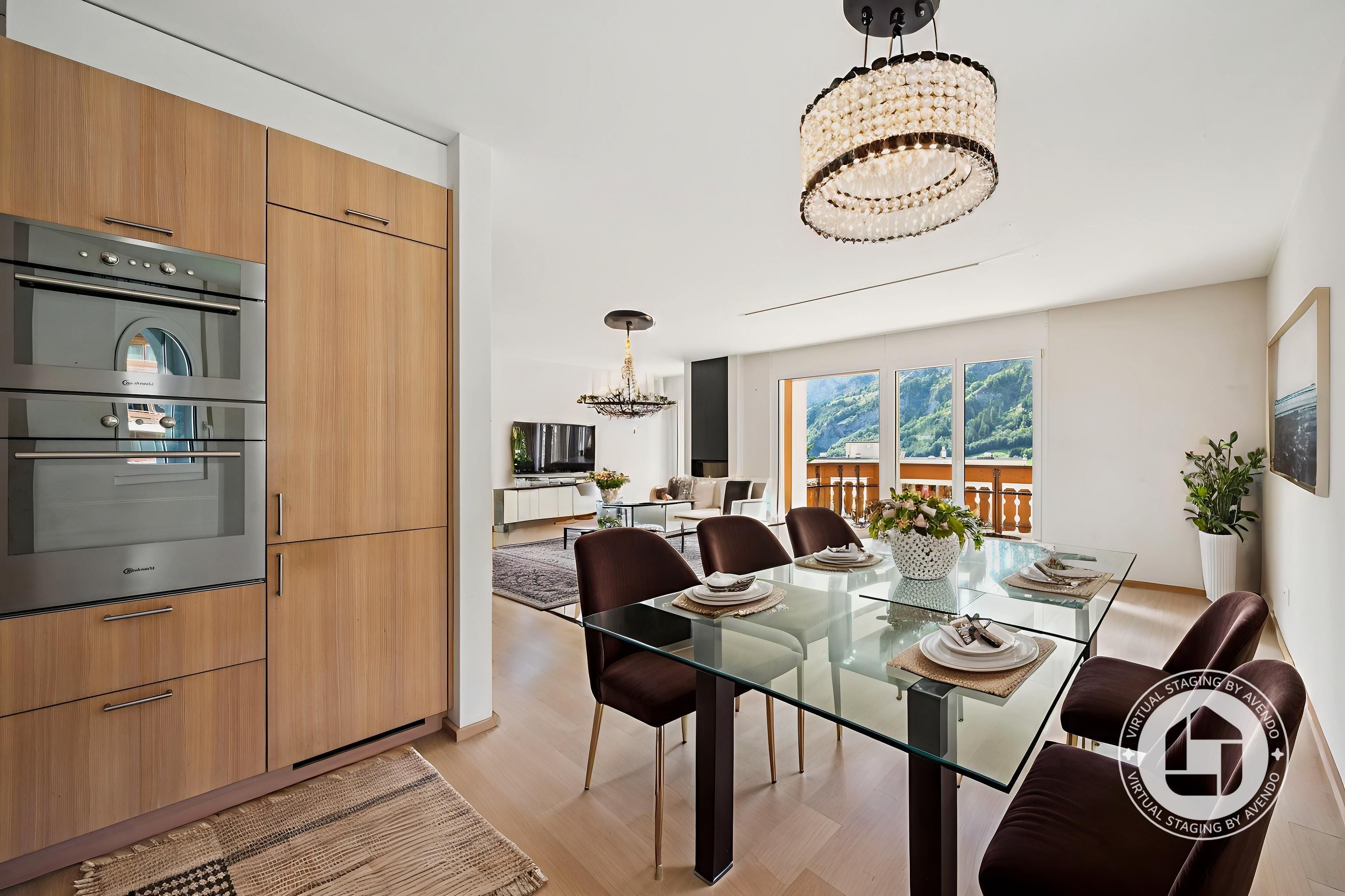 Stylish 4.5-room apartment with alpine view