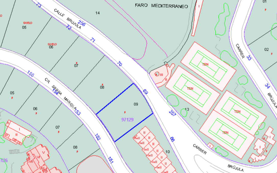 Urban Plot - Urbanization Faro Mediterráneo, Faro de Cullera, Valencia, Spain