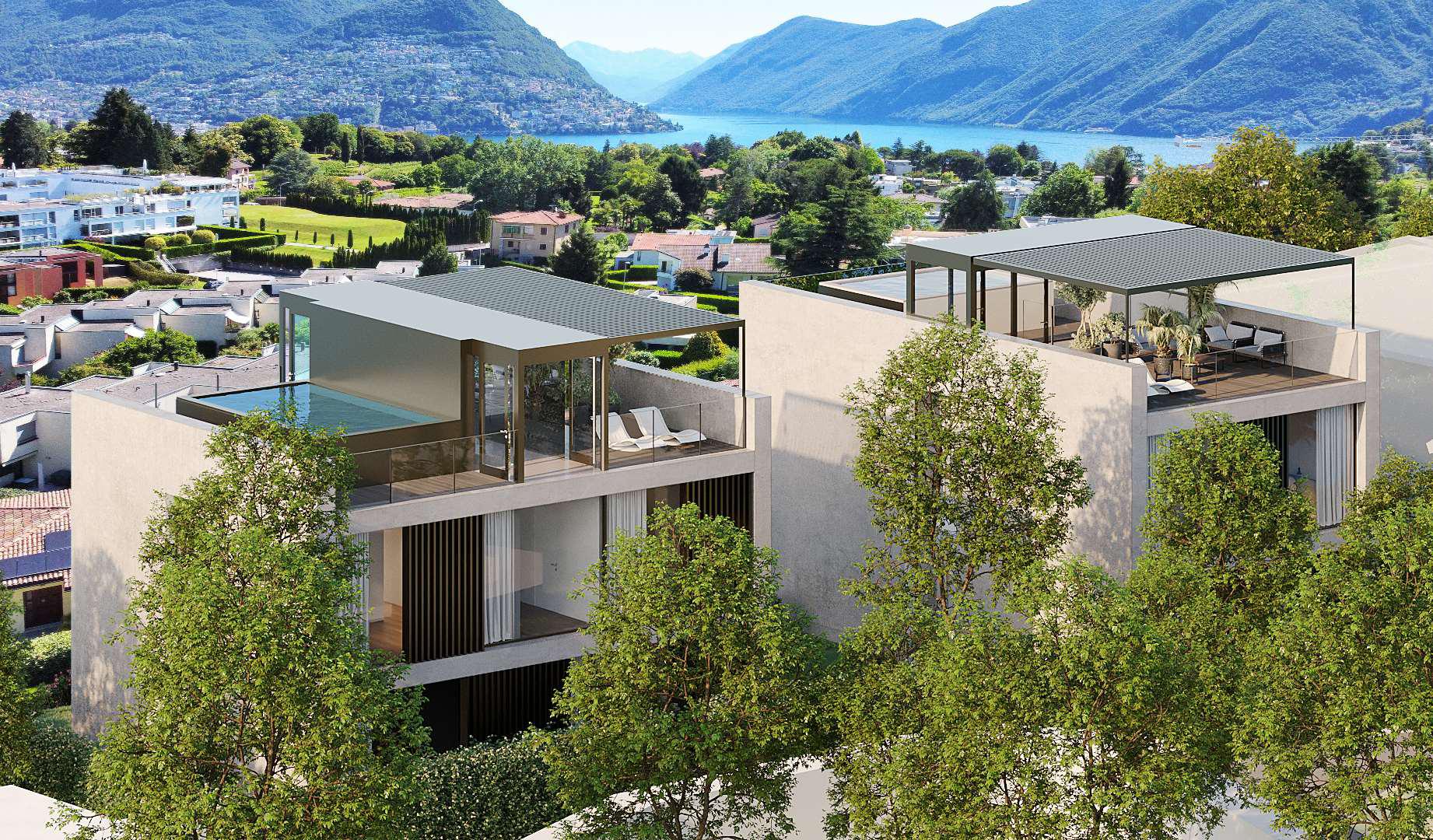 Ref. No. 2008 - Lugano Collina d'Oro 5.5 Rooms Villa in the enchanting Golden Hill