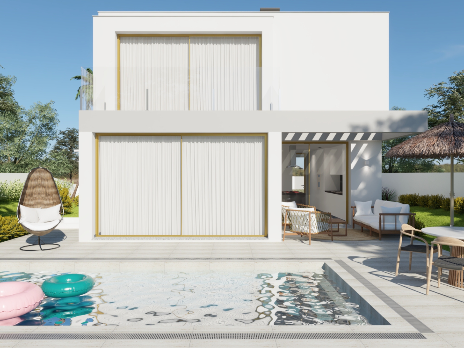 3-bedroom villa with garden, pool and view of the Serra de Sintra