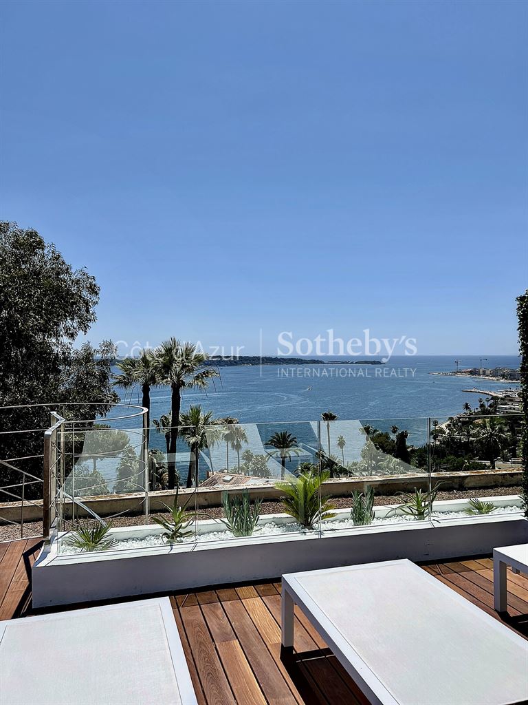 4-room apartment with large terrace with panoramic sea view - Cannes Californie