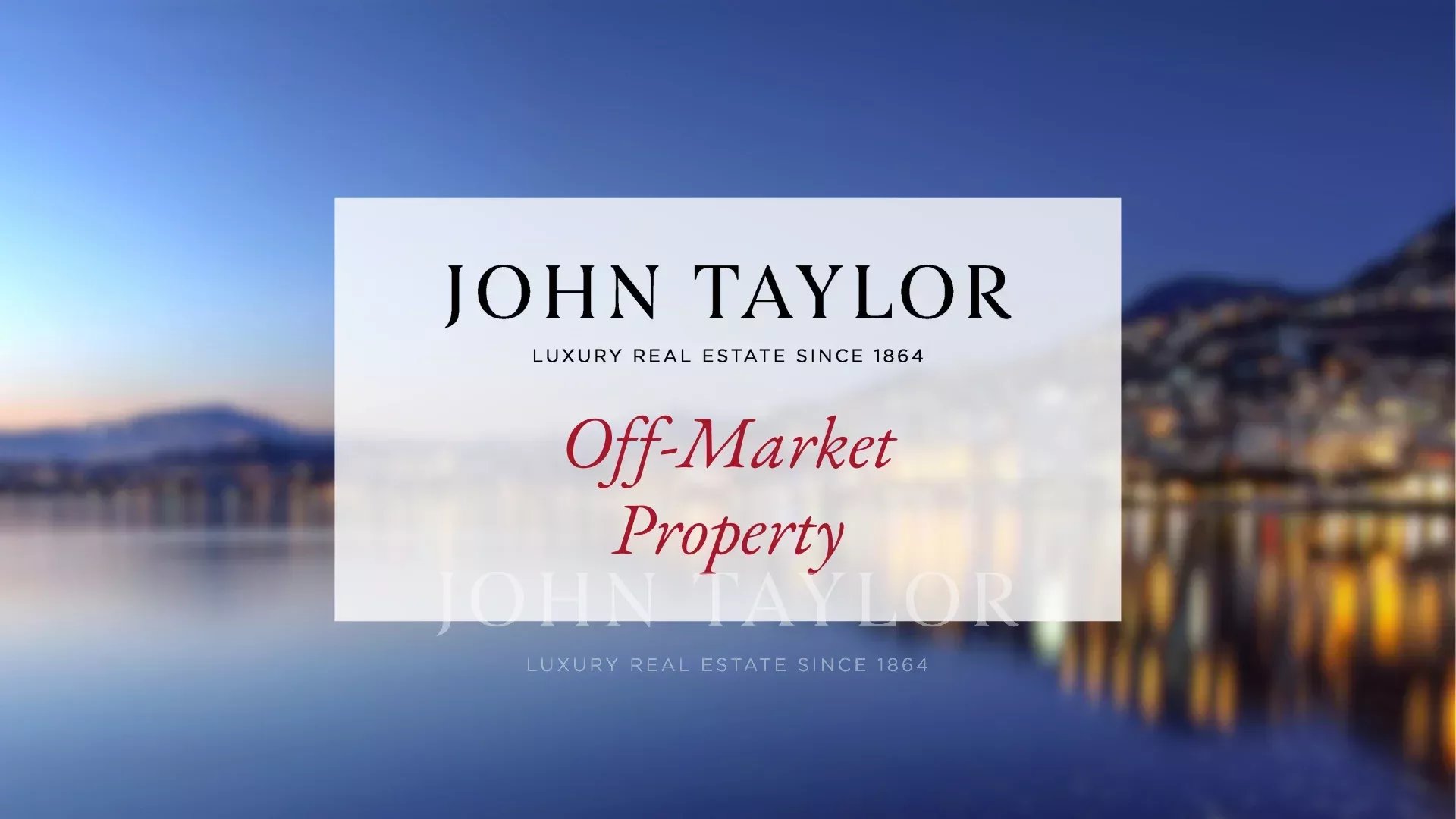 Off Market Property – Arzier-le-Muids