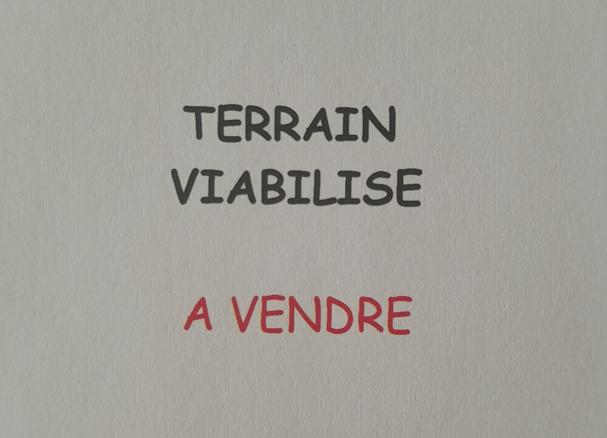 TERRAIN A BATIR VIABILISE