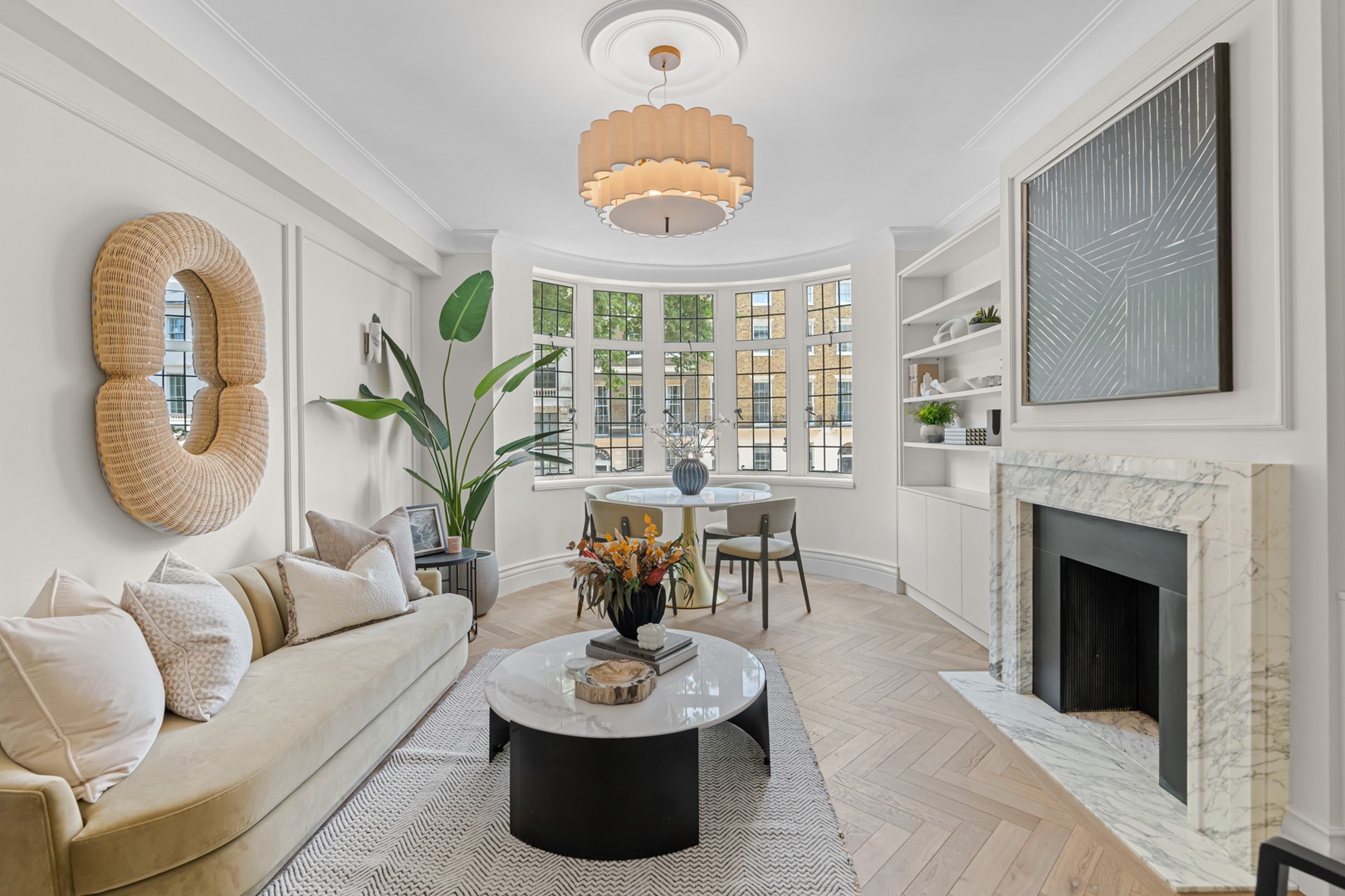 A Serene, Light-Filled Apartment on Portland Place