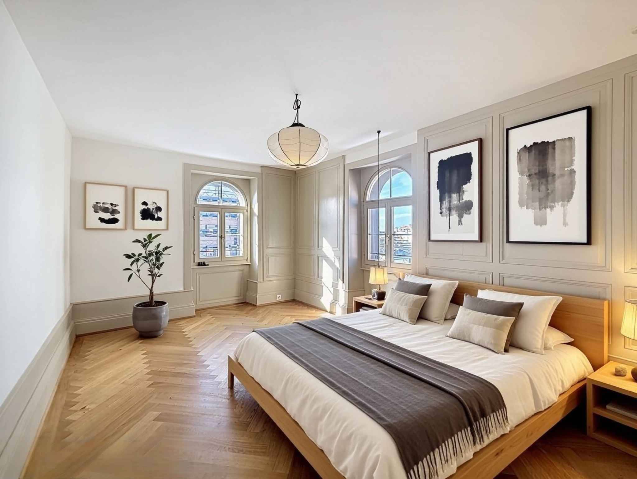 Top floor - Spacious 3.5 rooms 99 m2 + attic in a renovated old building