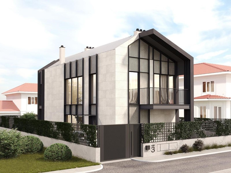 New detached villa, in contemporary Nordic style, located in a quiet and privileged area of Cascais.
