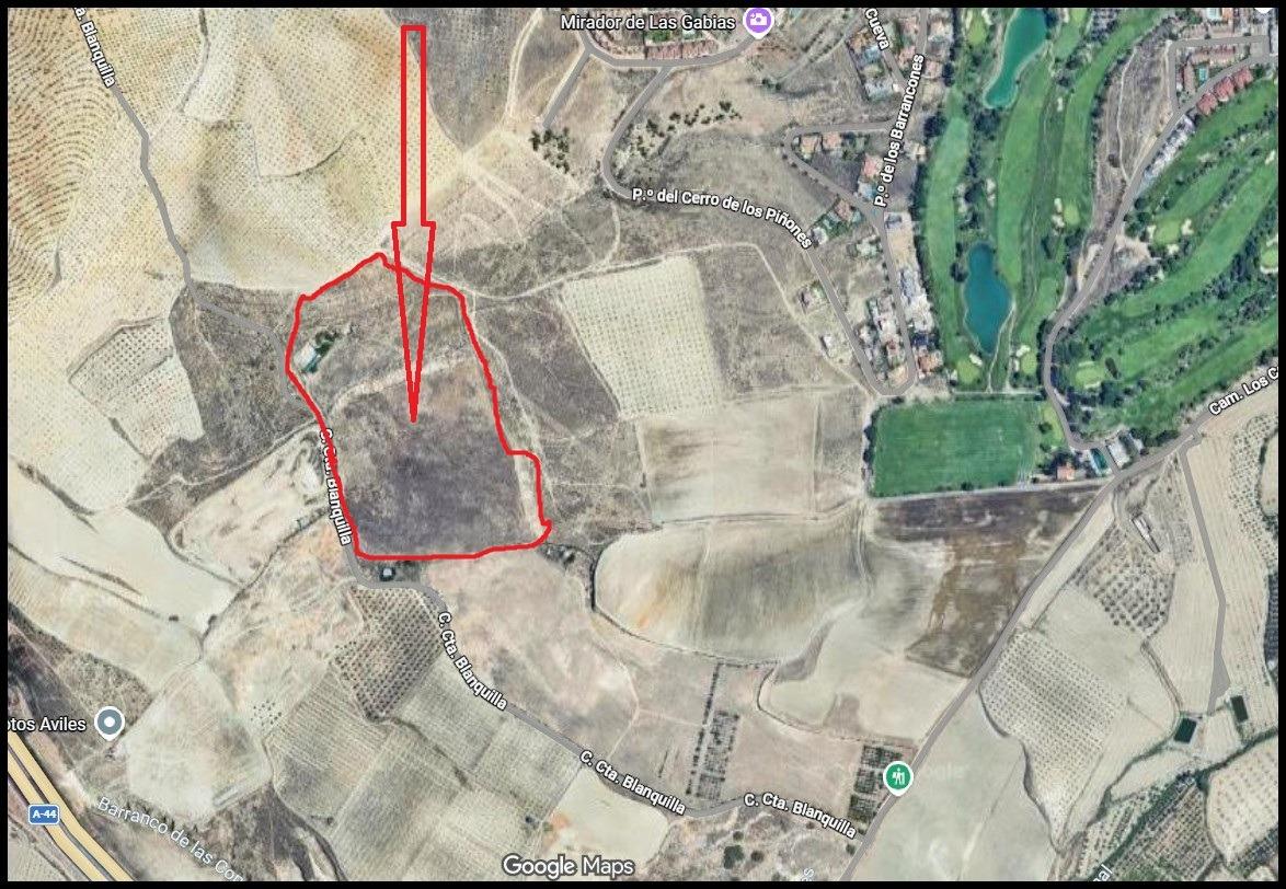 FINCA FOR SALE (AND RENT WITH OPTION TO BUY) – 76.500 m2 NEXT TO THE GOLF COURSE OF LAS GABIAS