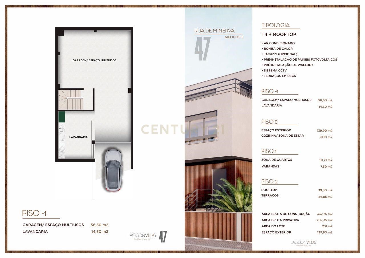 Lagoon Villas - 4 bedroom villa with the best Rooftop in Alcochete