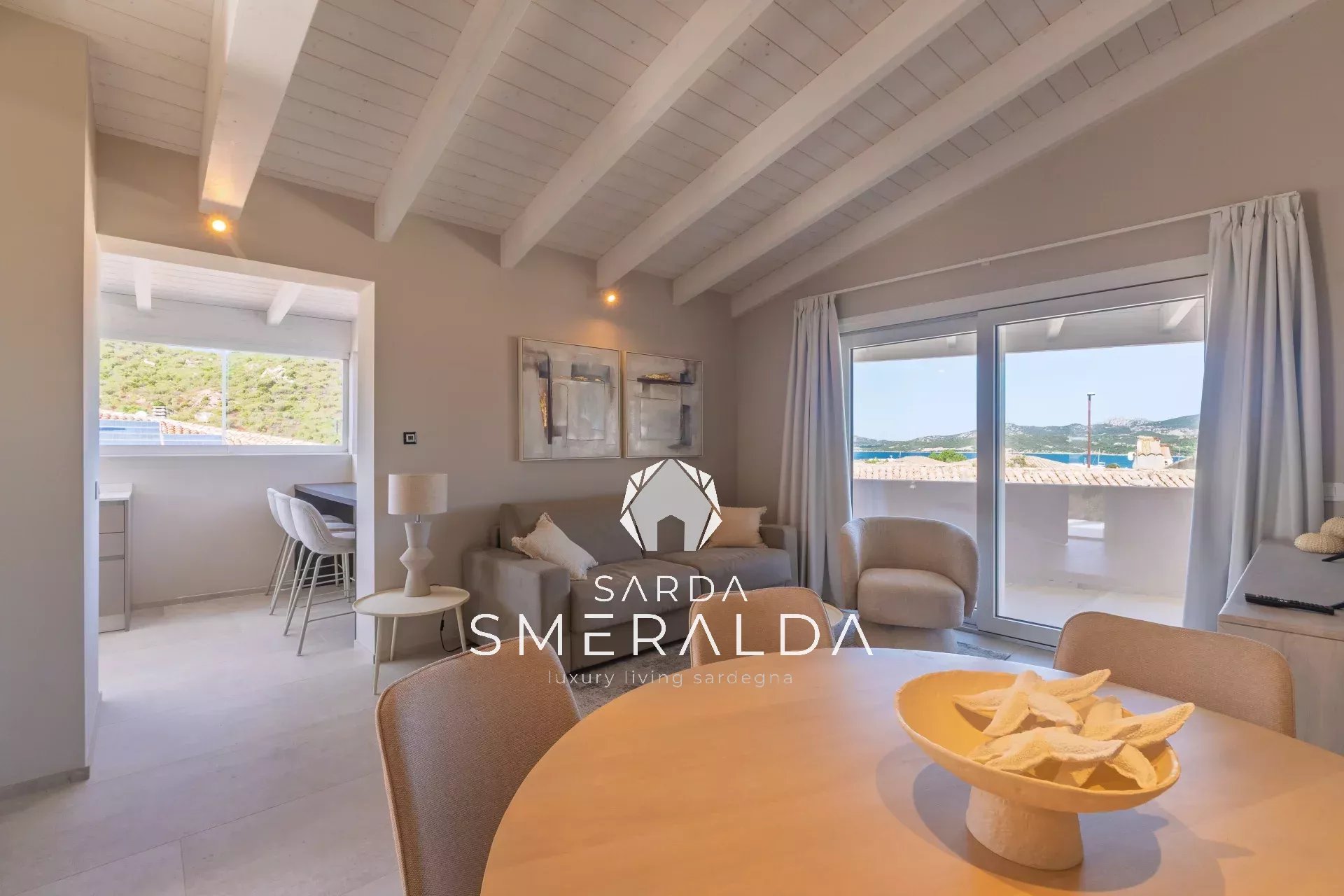 Elegant Sea View Apartment with Spacious Terrace in Cannigione