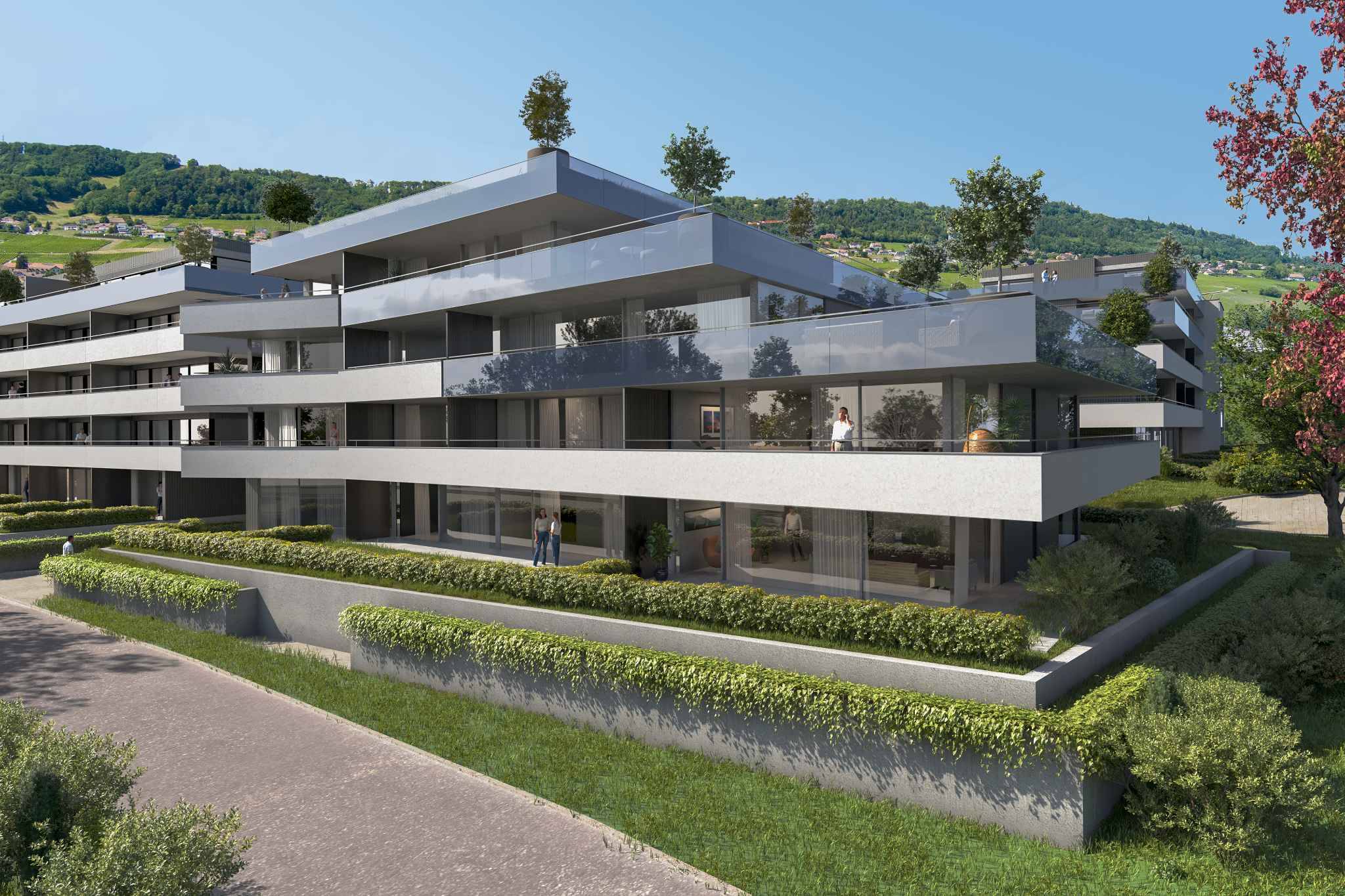 View of Lake Geneva; Beautiful penthouse of 2.5 rooms