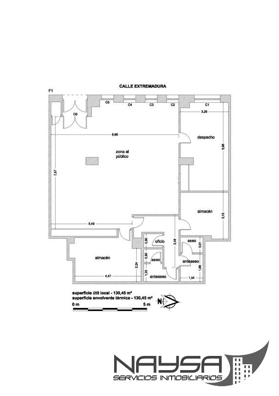 Spacious premises in Calle Extremadura, Arana neighbourhood