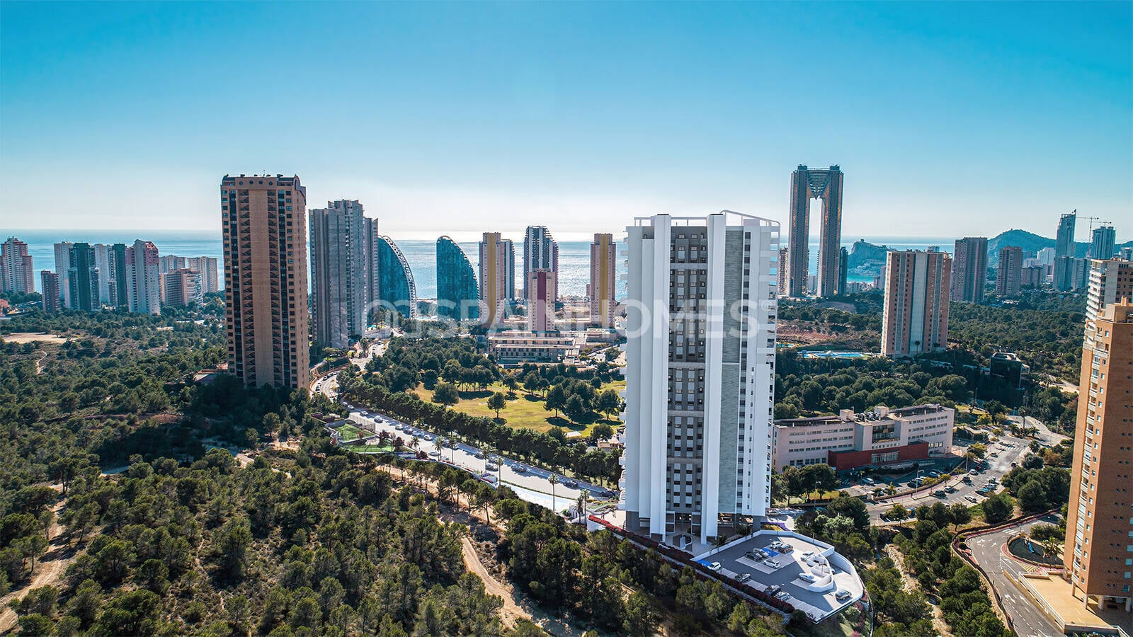 Apartments in a Comprehensive Complex Near the Beach in Benidorm