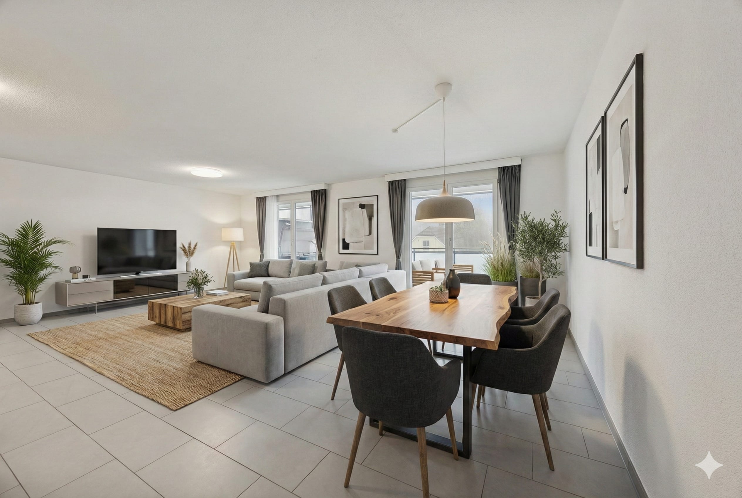 Bright 3.5-room apartment with 19 m² balcony for sale in Trimbach