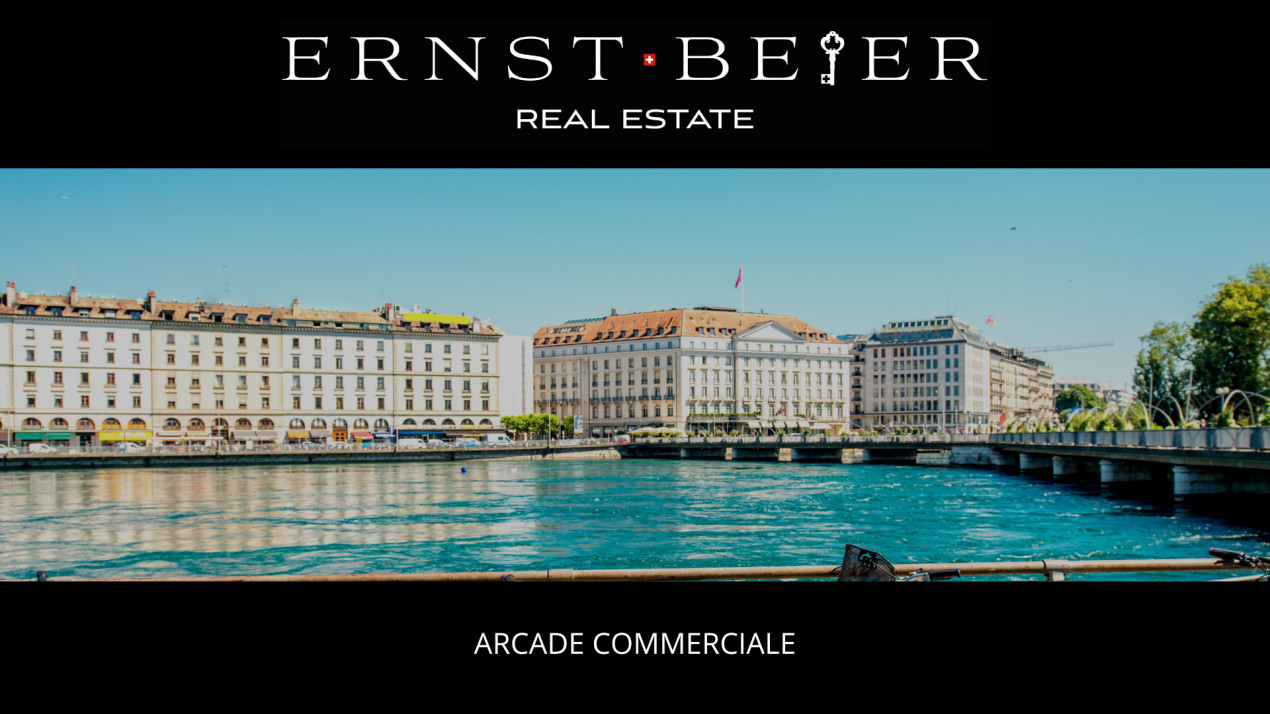 To be handed over: Very nice shopping arcade – Hyper city center of Geneva