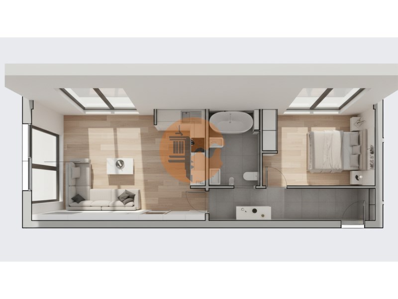 1-bedroom flat - Ground floor