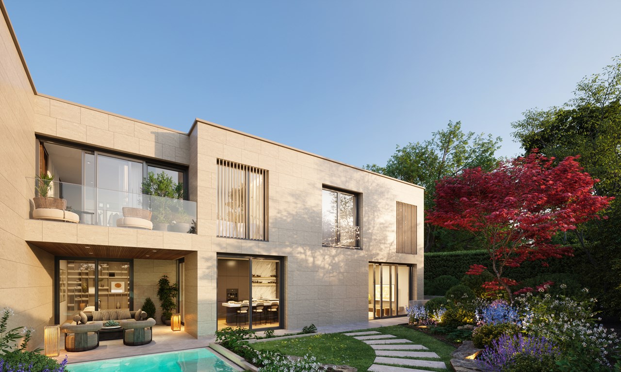 Coïa, Corsier - 3 villas near the lake