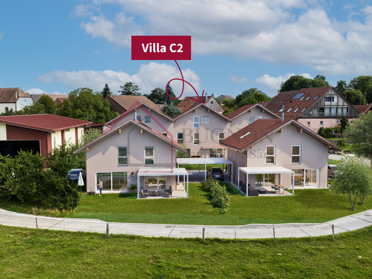 THE VILLAS OF THE GRAND PRÉ Attached villa in condominium 4.5 rooms – Lot C2