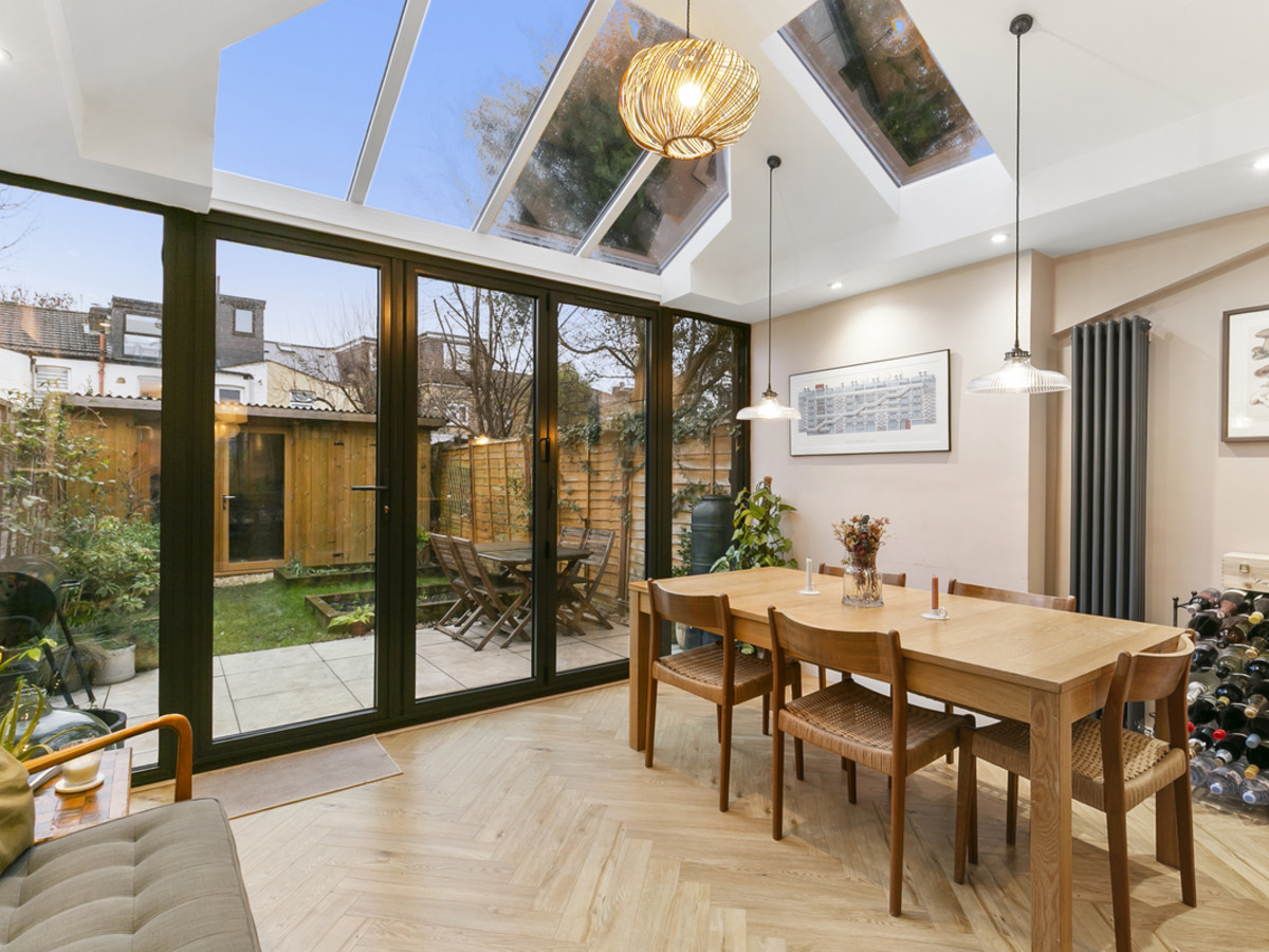 A stunningly refurbished four bedroom home on a quiet residential street with a south-facing garden