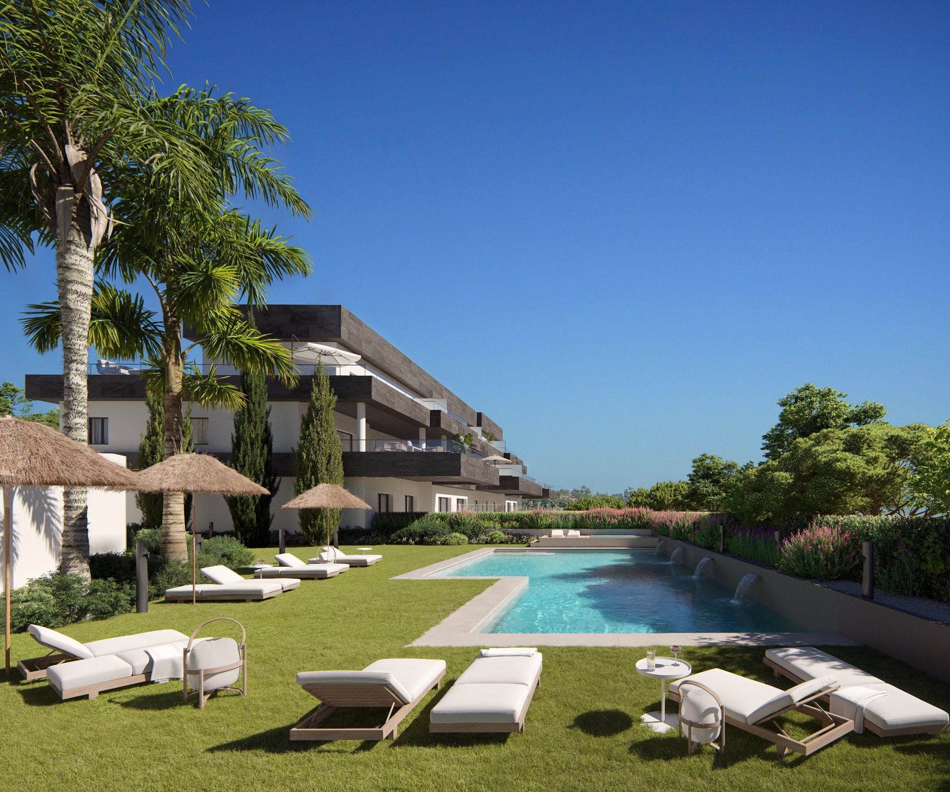 AWARD WINNING LUXURY REAL ESTATE AGENCY, ELEGANT 3-BEDROOM APARTMENT WITH SEA VIEWS IN A PEACEFUL GOLFSIDE SETTING