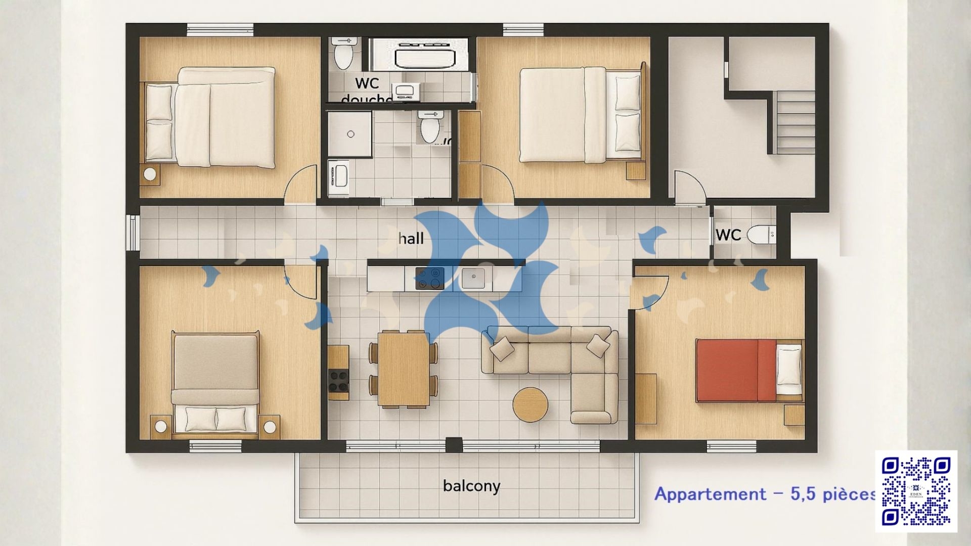 Opportunity in Martigny - Large 5.5 room apartment with balcony and garage box