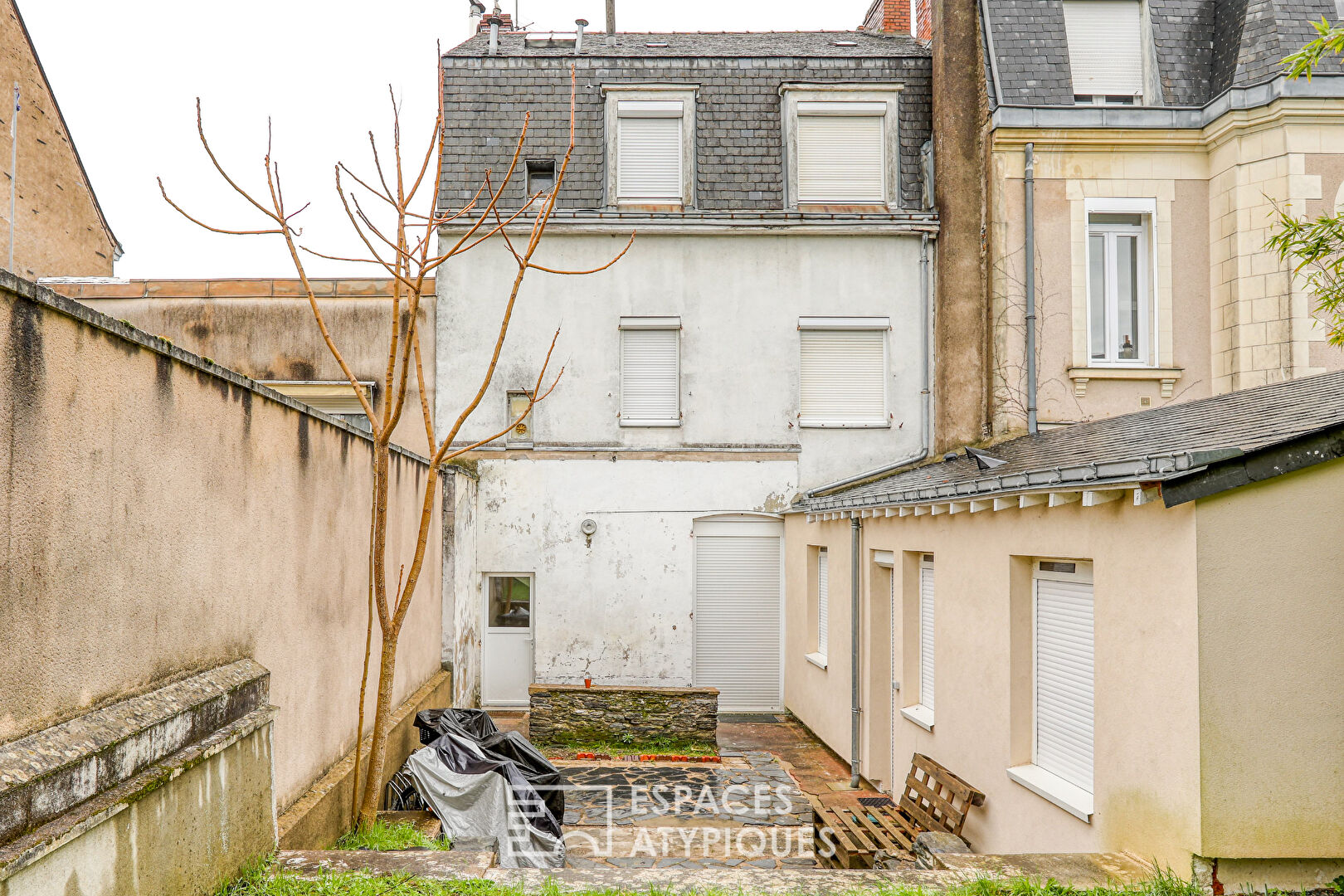 Apartment building near the train station