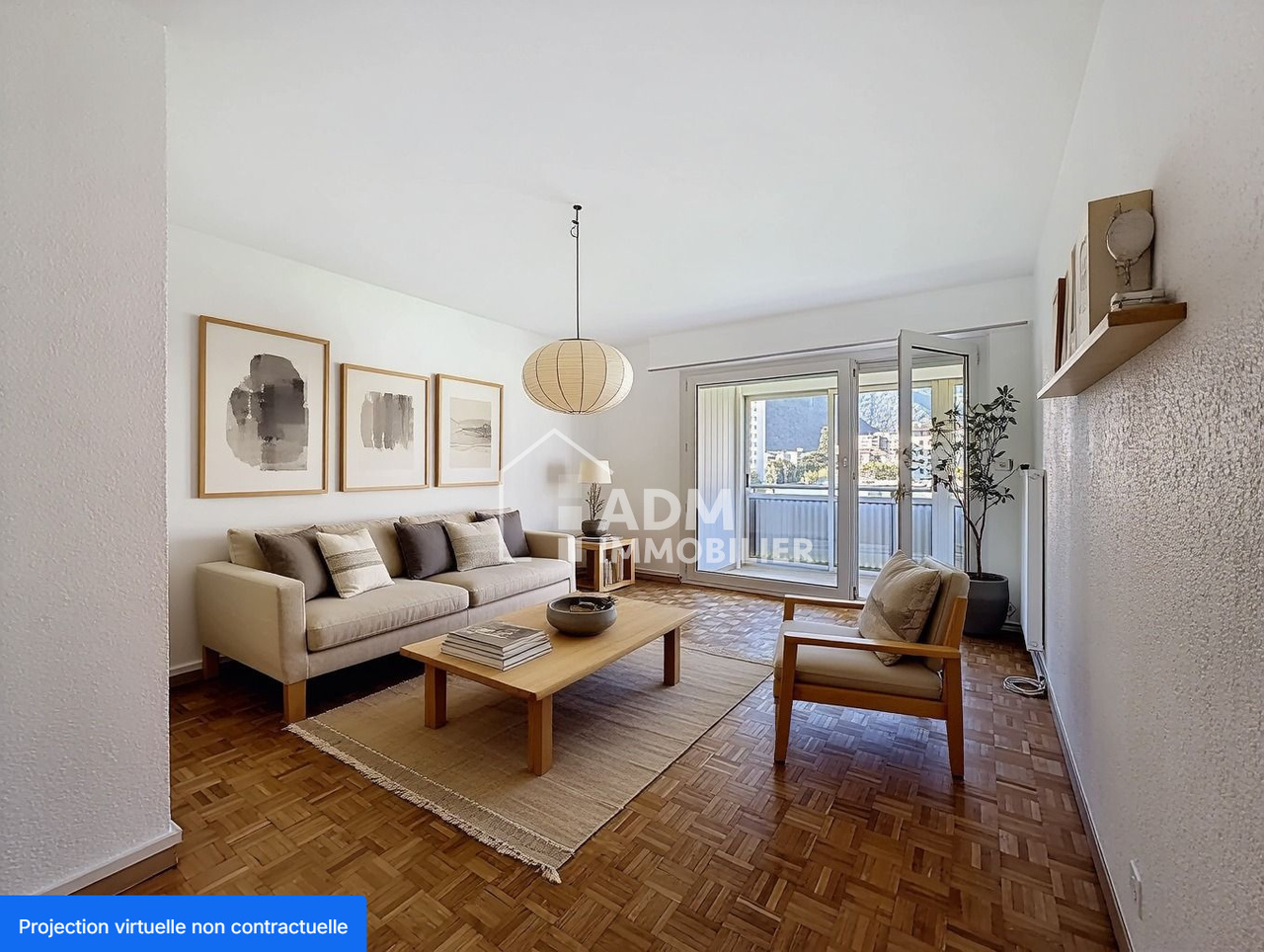 Martigny - 3.5-room apartment with glazed balcony and unobstructed view