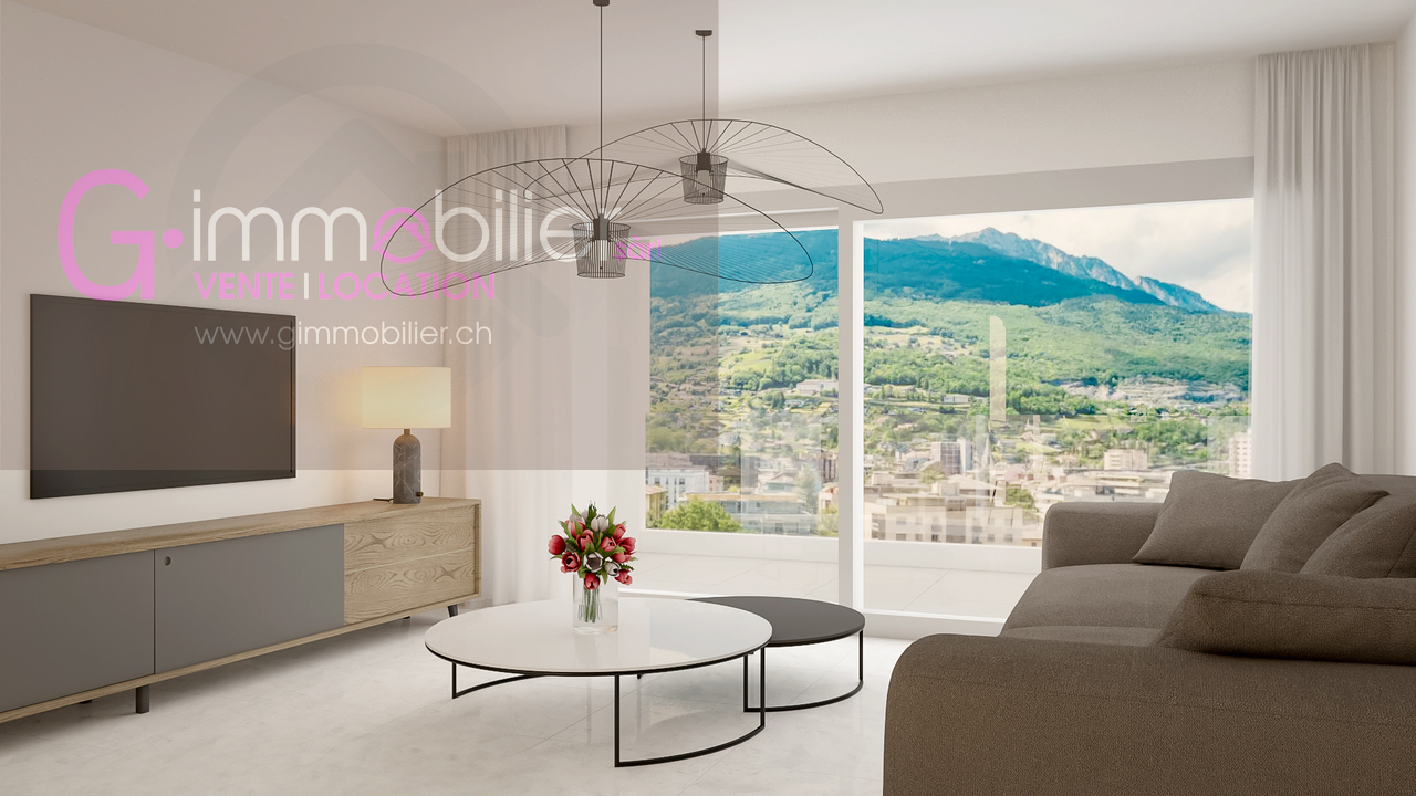 For sale in Monthey, 3.5 rooms of 104m2 on the 1st floor