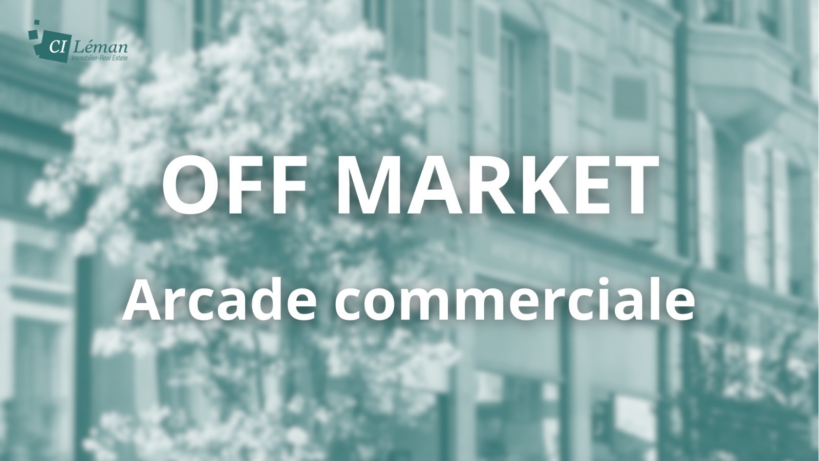 Commercial arcade, sale in company or in name
