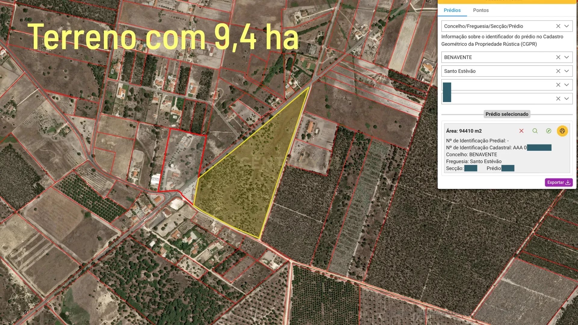 94,000 m2 plot of land in the area of Lisbon's New Airport, Santo Estêvão, Benavente. For sale!
