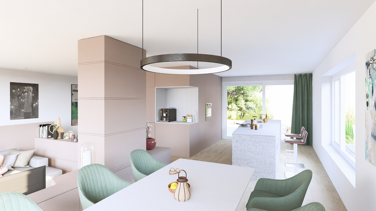 New construction project Allmendgasse with four 7.5-room semi-detached houses (House D)