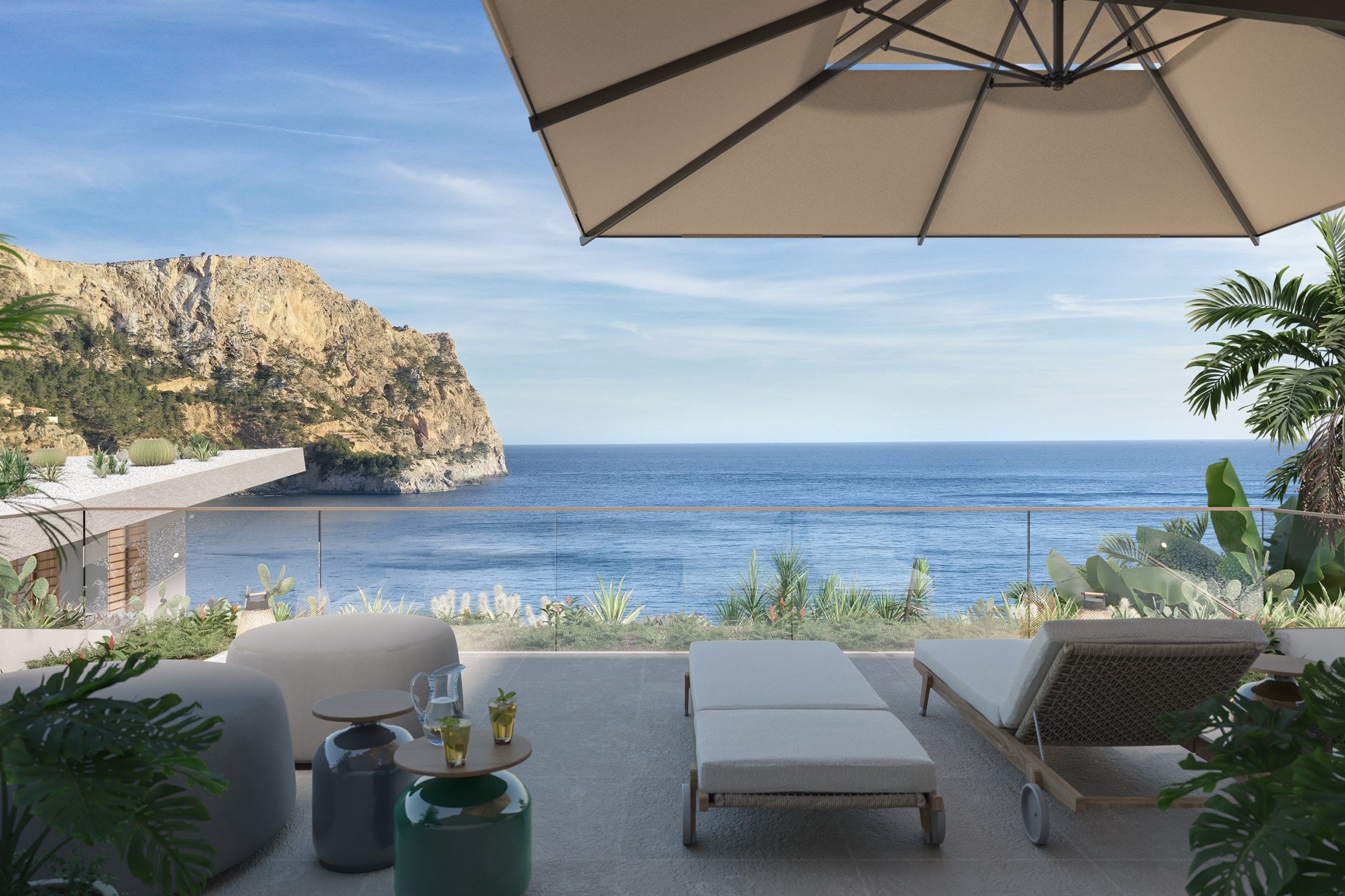 Villa with pending license and sea views for sale in Cala Llamp
