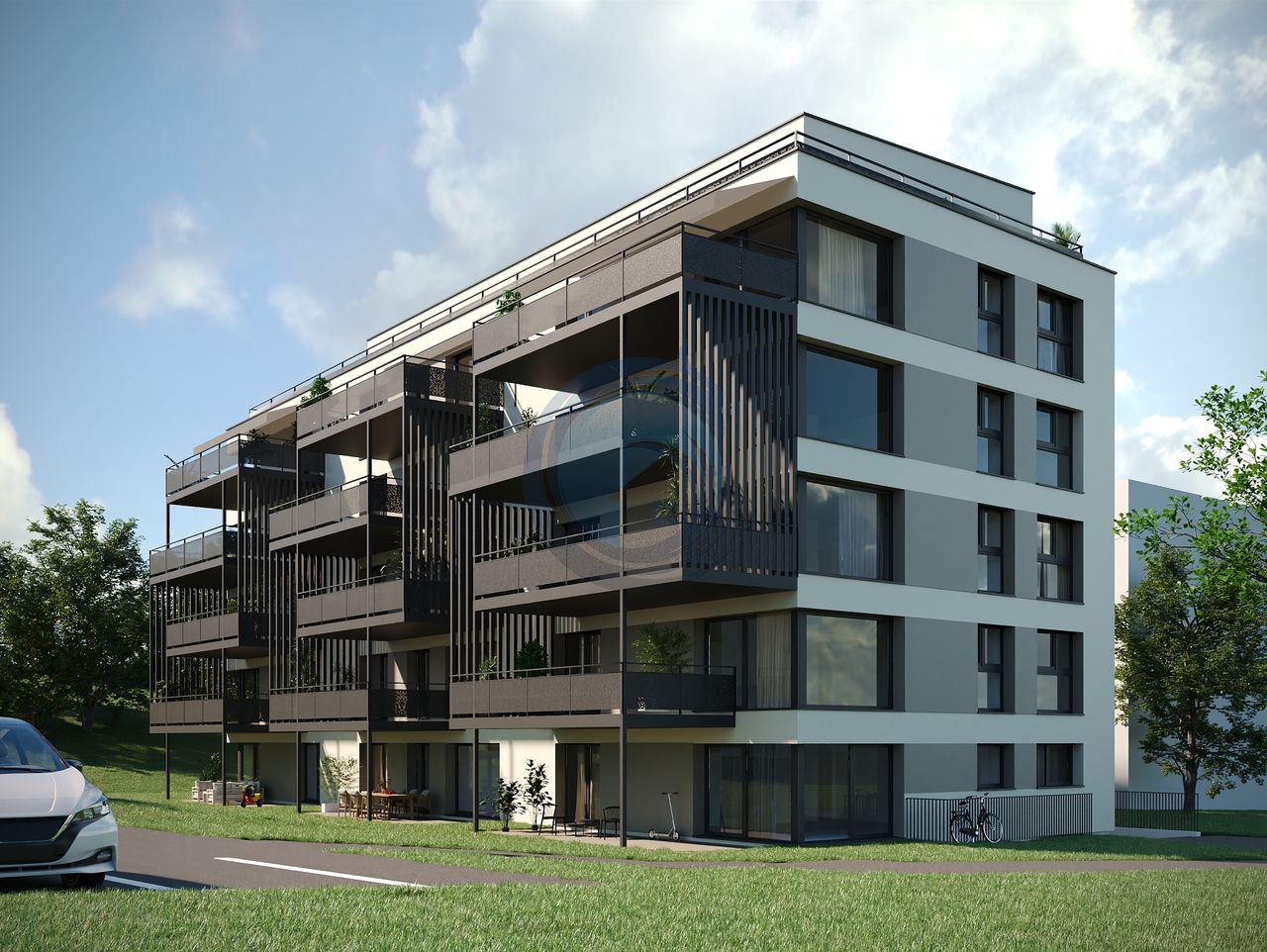 NEW APARTMENT OF 5.5 GROUND FLOOR WITH TERRACE AND GARDEN