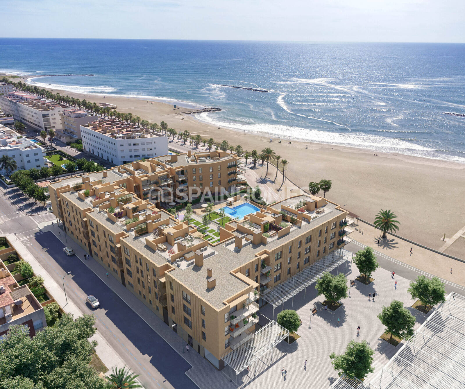 Beachfront Flats with Community Pool in Cubelles Barcelona