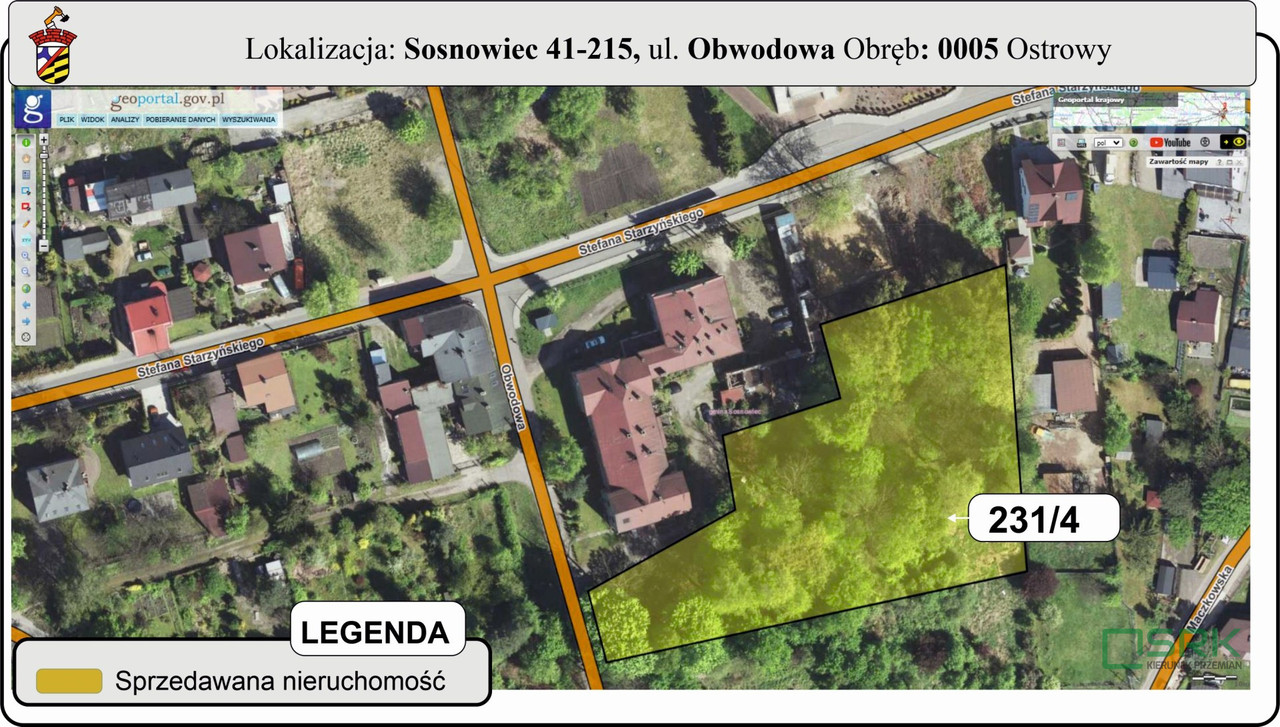 Land Plot for sale, śląskie, Obwodowa (Sosnowiec, Poland)