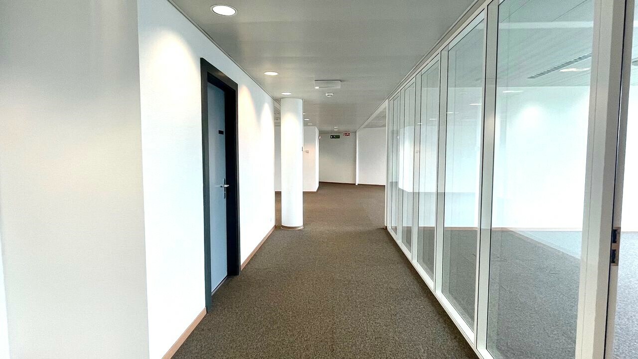 Large administrative premises partially leased.