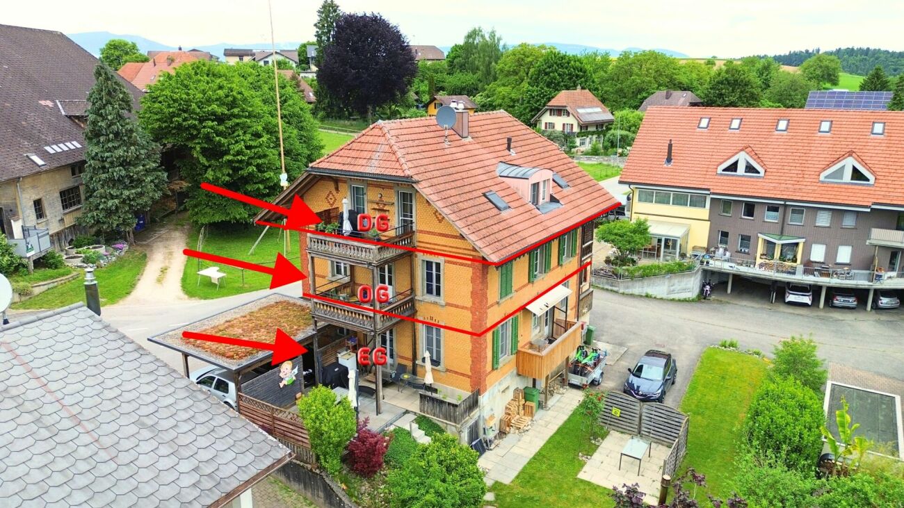 Attractive apartment building in Grasswil BE - well-maintained, solid and with a yield of 4.8%