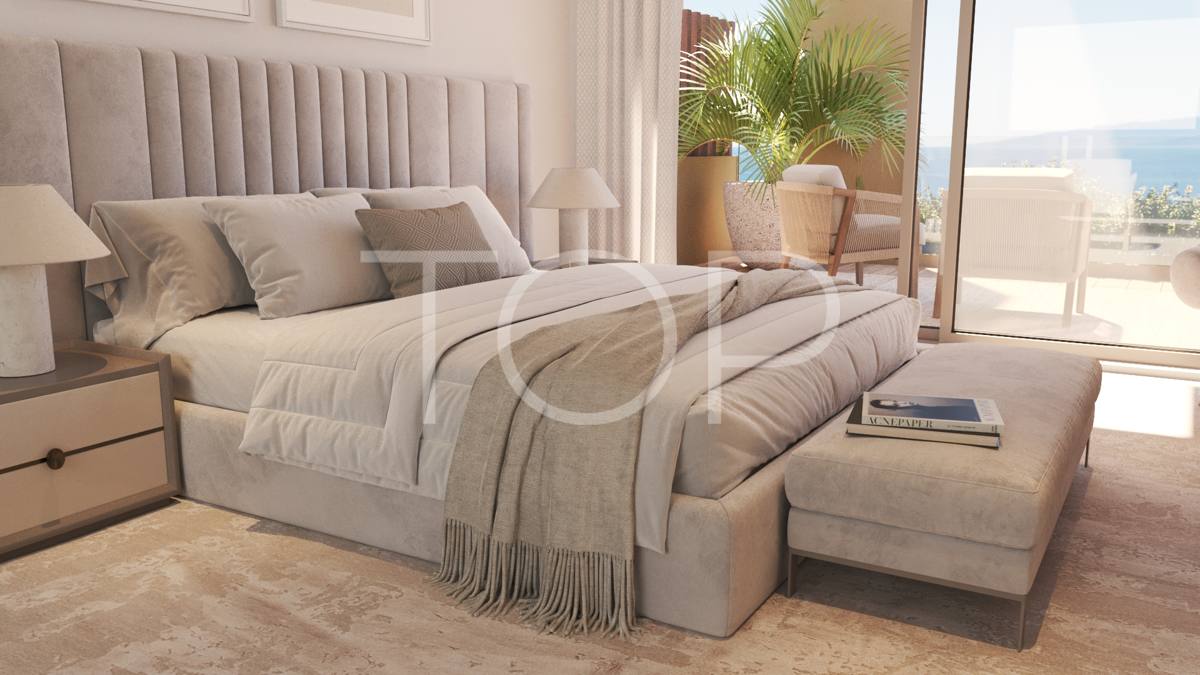 Beachfront triplex with private pool in newly built complex in the south of Tenerife