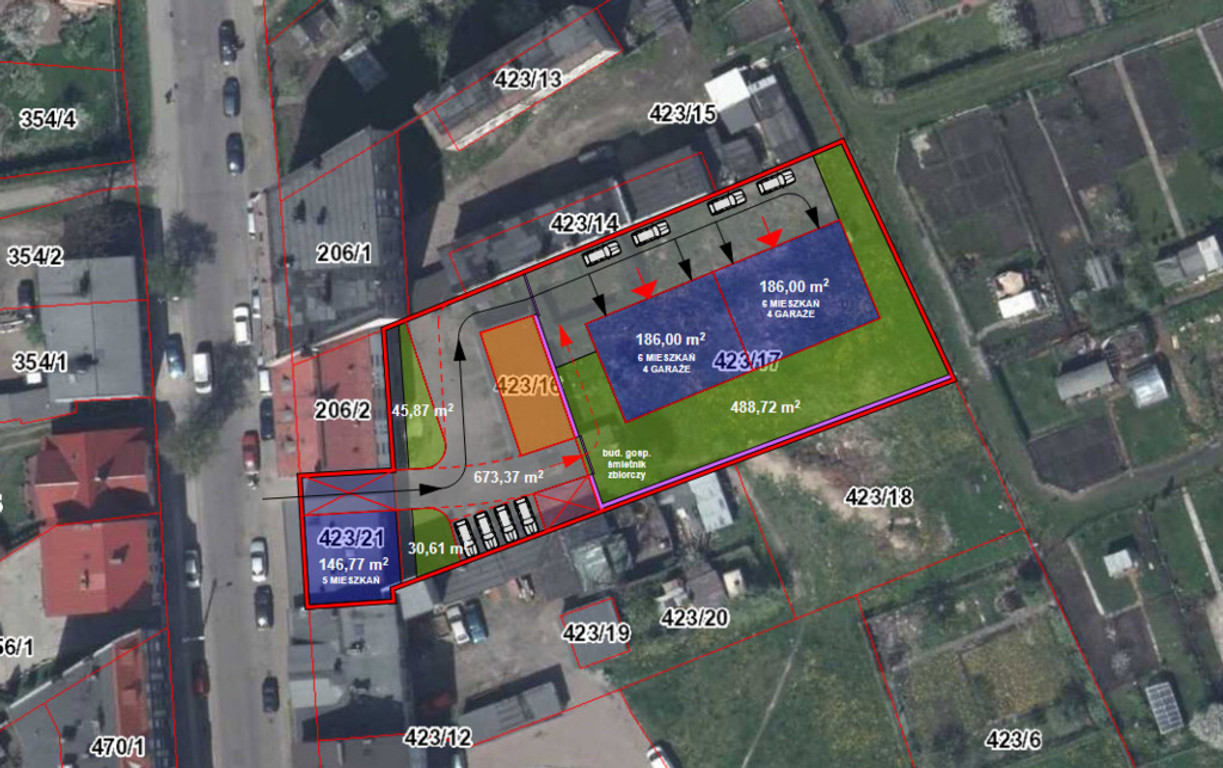 Land Plot for sale, zachodniopomorskie stargardzki , Wojska Polskiego (Stargard, Poland)