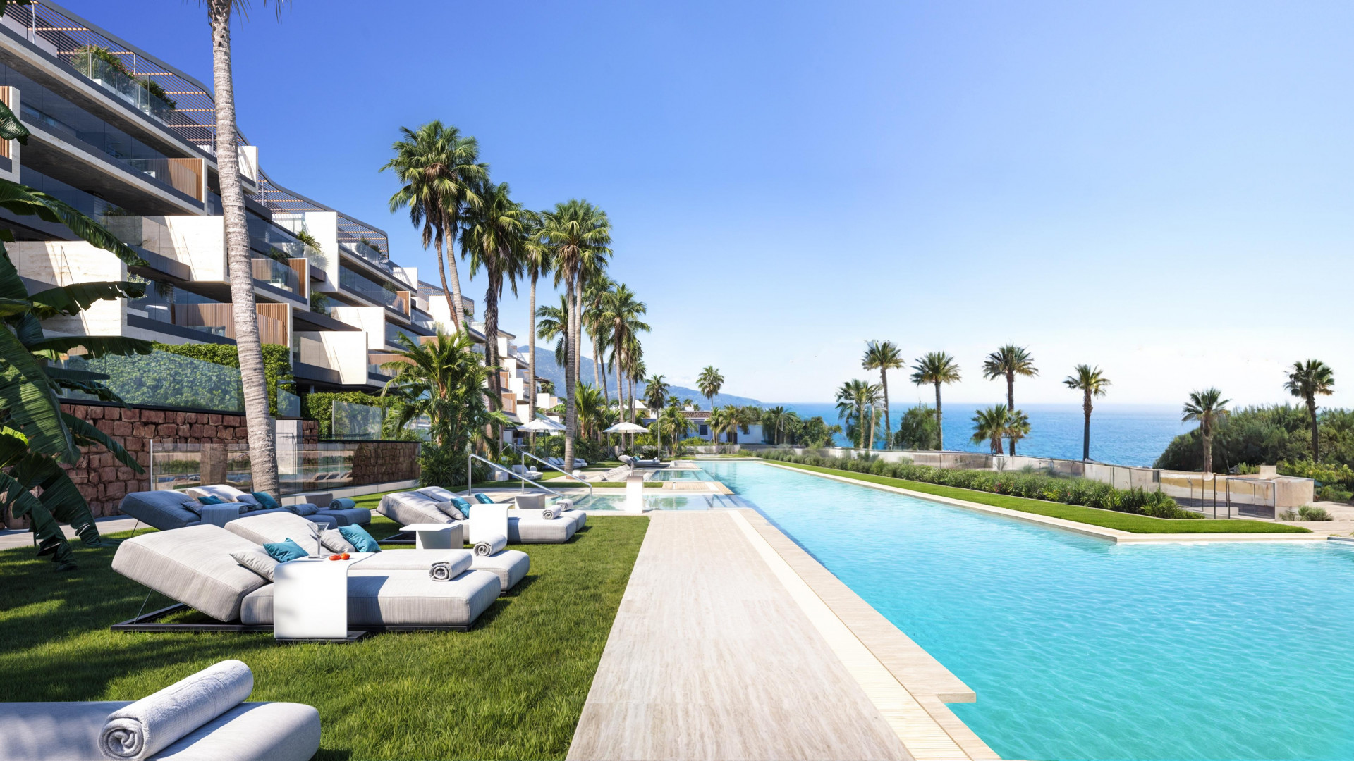 AWARD WINNING LUXURY REAL ESTATE AGENCY, STUNNING NEW BUILD LUXURY APARTMENT : FRONT LINE BEACH IN COSTA DEL SOL