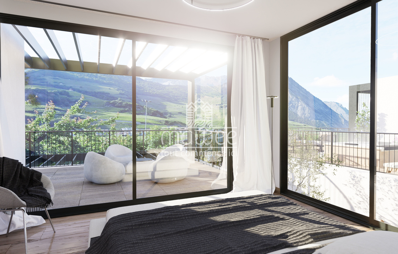 New contemporary villa in Saillon – A preserved living environment