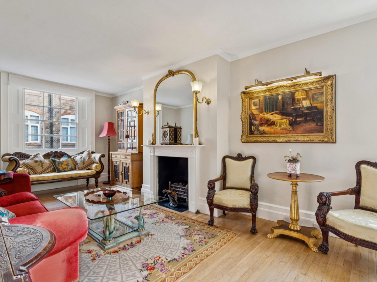 An utterly charming 4-bedroom house with a very private patio garden and basement flat situated ideally close to Chelsea Gree