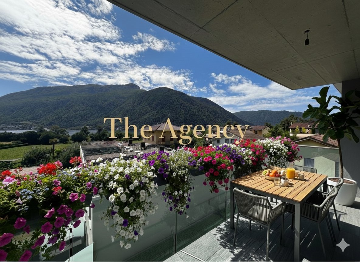 Large 4.5-room apartment with a terrace overlooking the lake